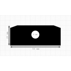 Luikenpakking | EPDM | 50 x 20 mm